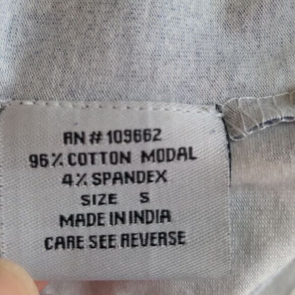 Snapdragon & Twig Small White Dress with Blue Splatter design, NEW - Picture 11 of 12